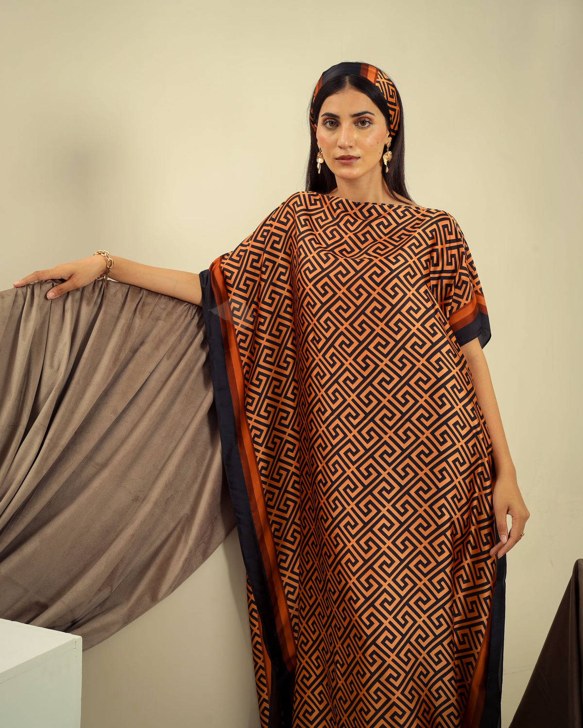 Silky Long Kaftan