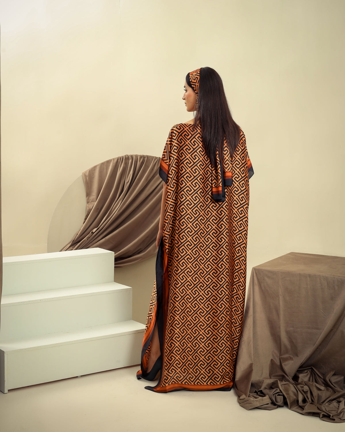 Silky Long Kaftan