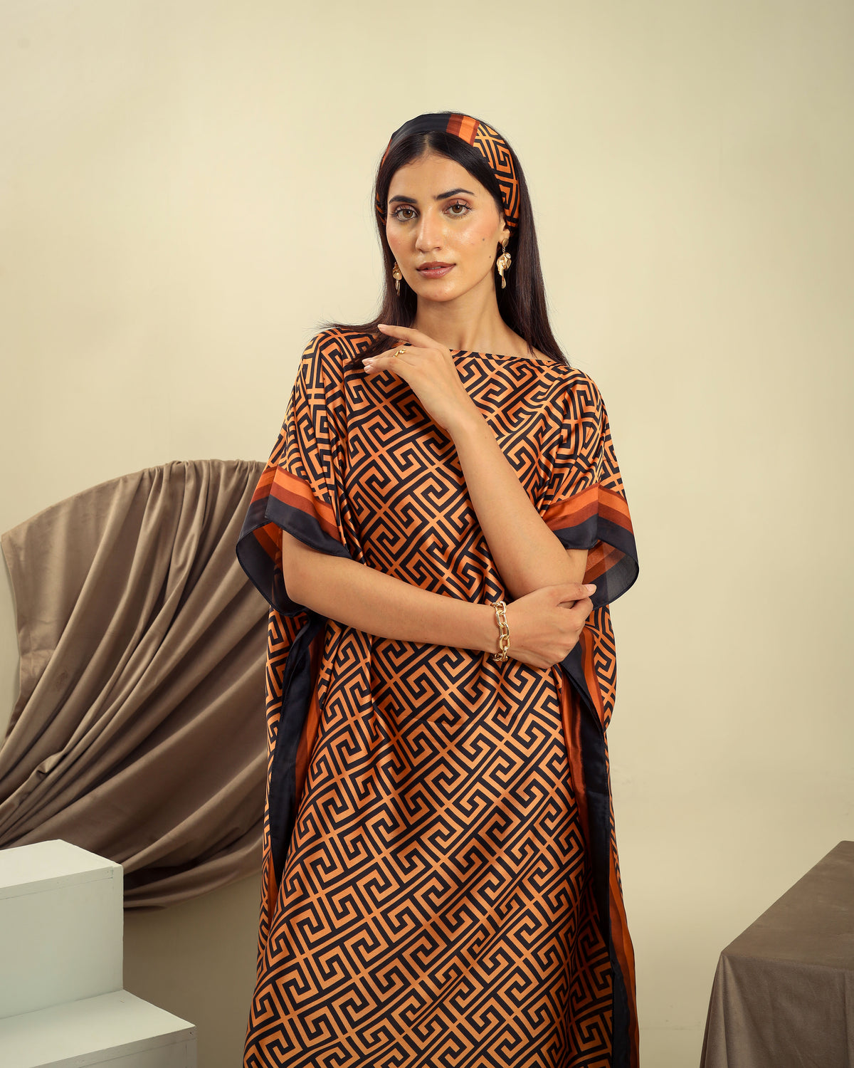 Silky Long Kaftan