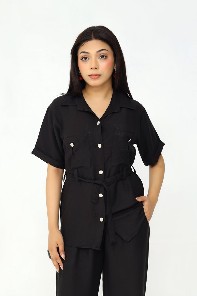 Noir Belted Co-Ord Set (Teens)