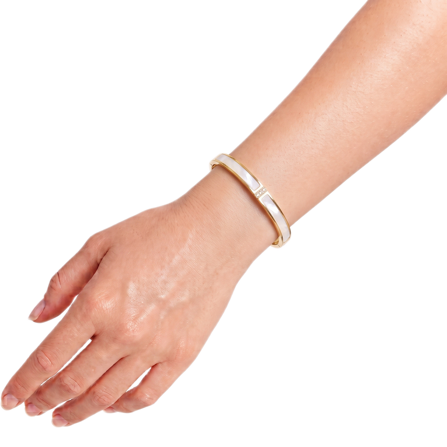 Pearl Radiance Crystal Bangle
