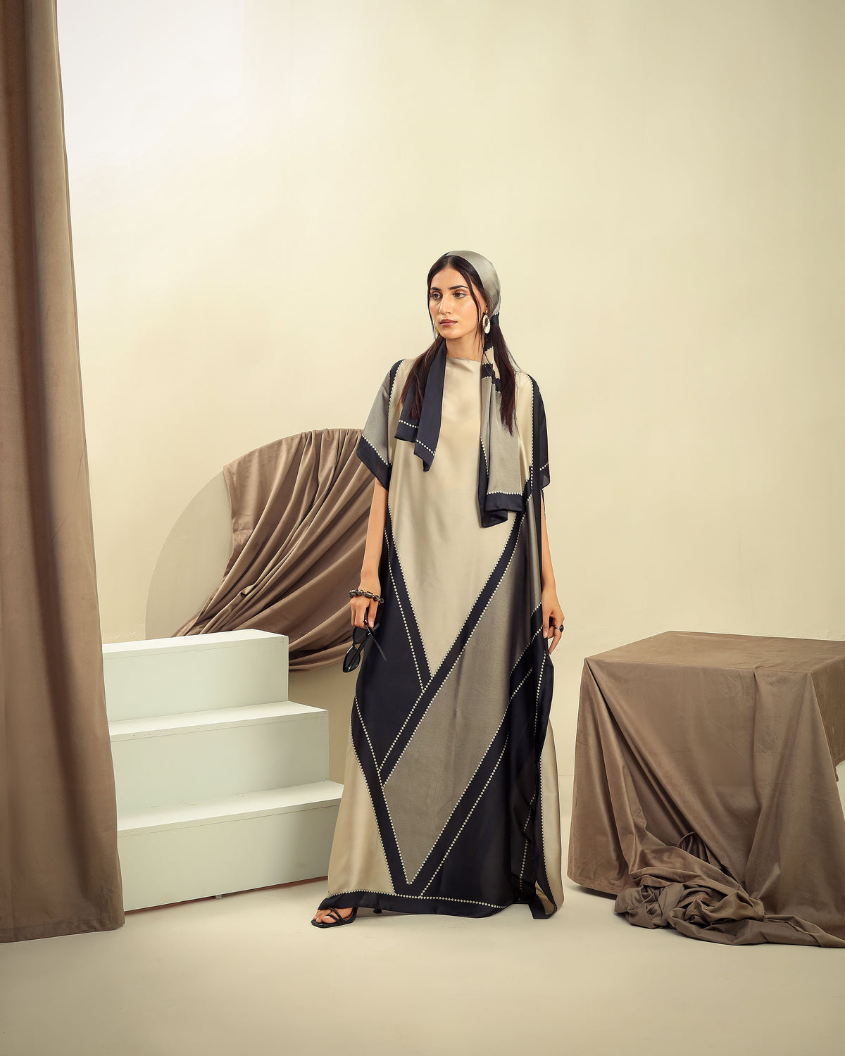 Silky Long Kaftan