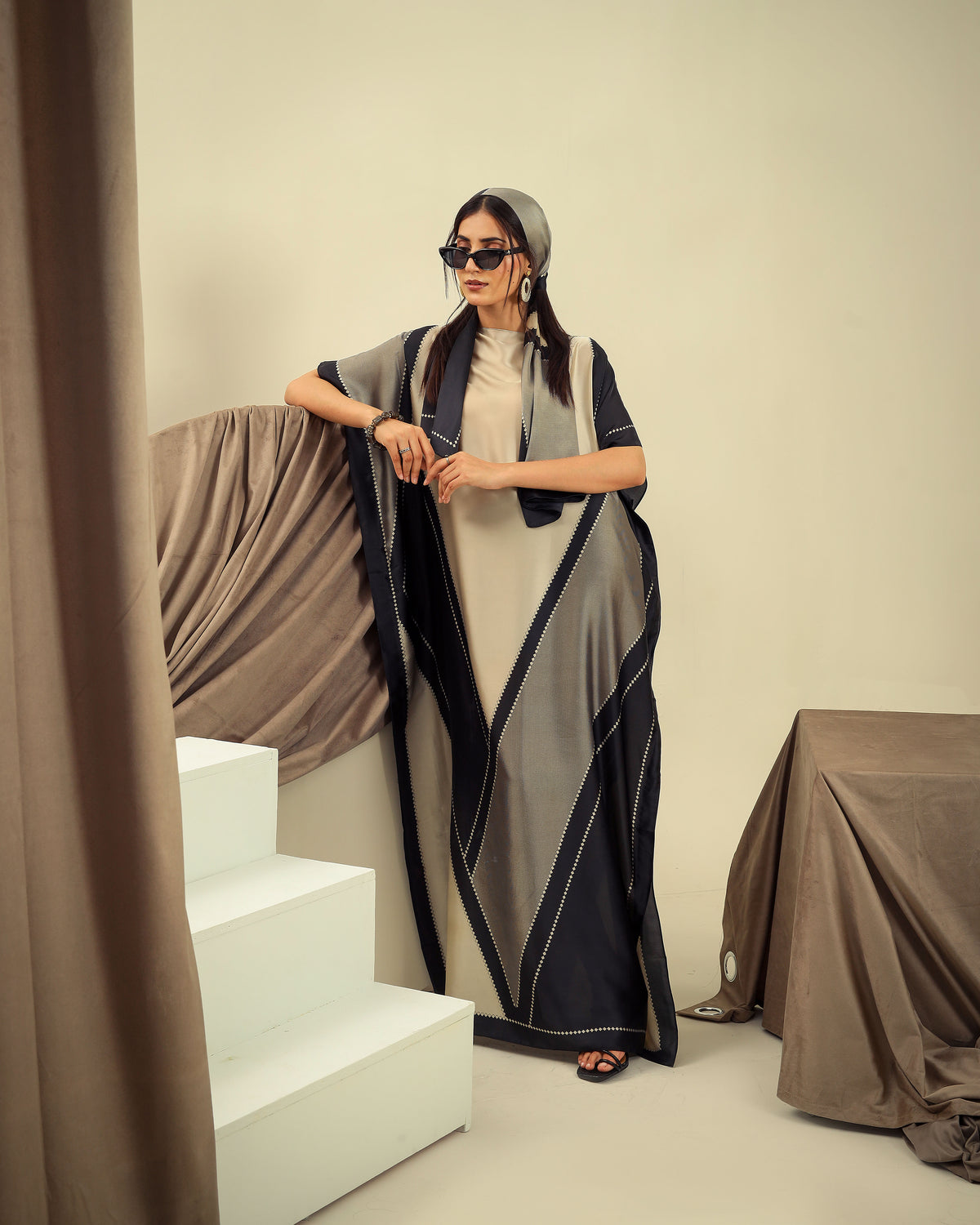Silky Long Kaftan