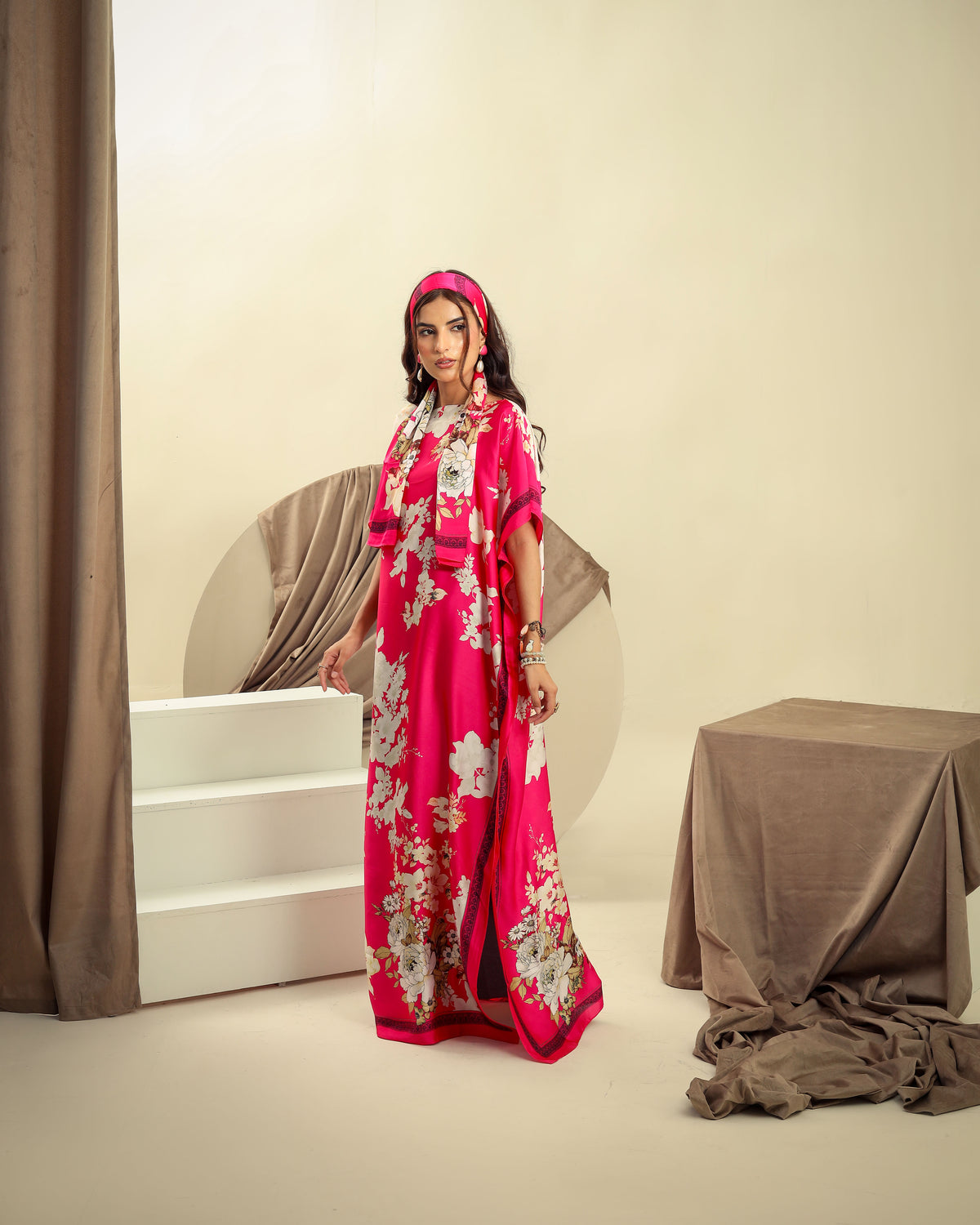 Floral Print Long Dress