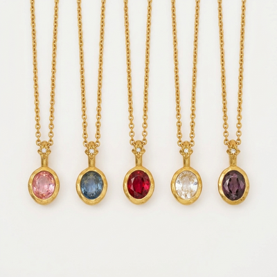 Gold-tone pendant  necklace