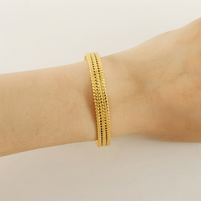 Sunset Weave Braided Cuff