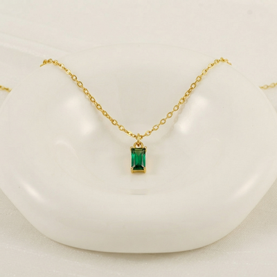Minimalist Baguette Pendant