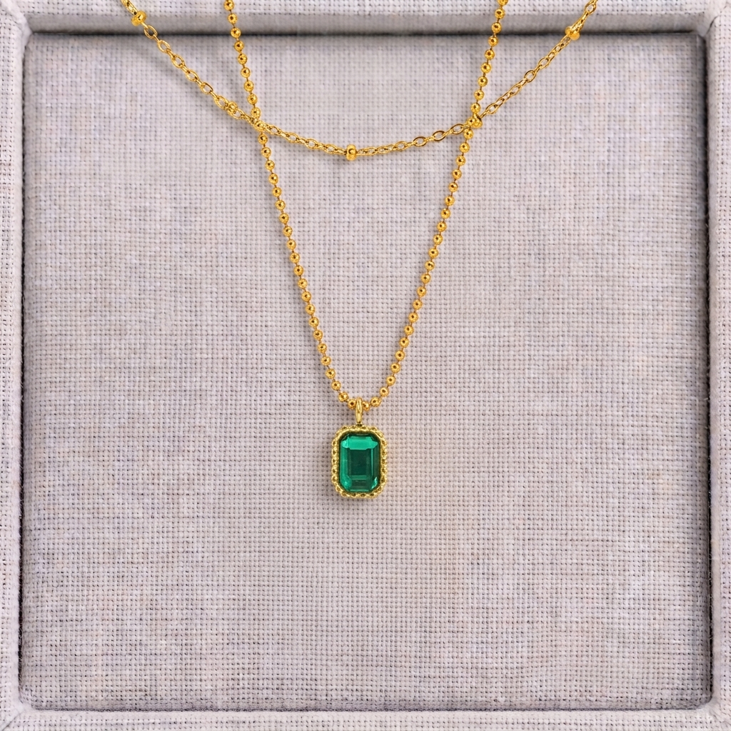 Double Émeraude Necklace