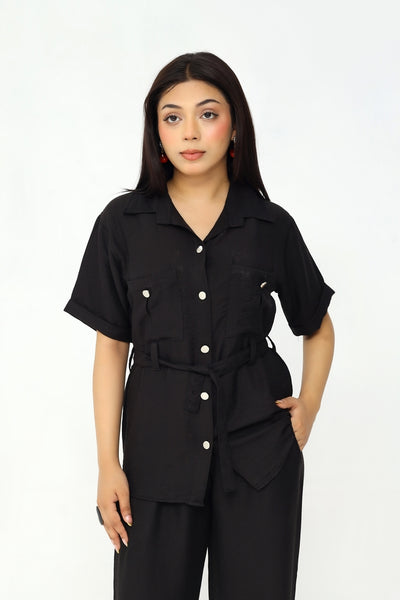 Noir Belted Co-Ord Set (Teens)