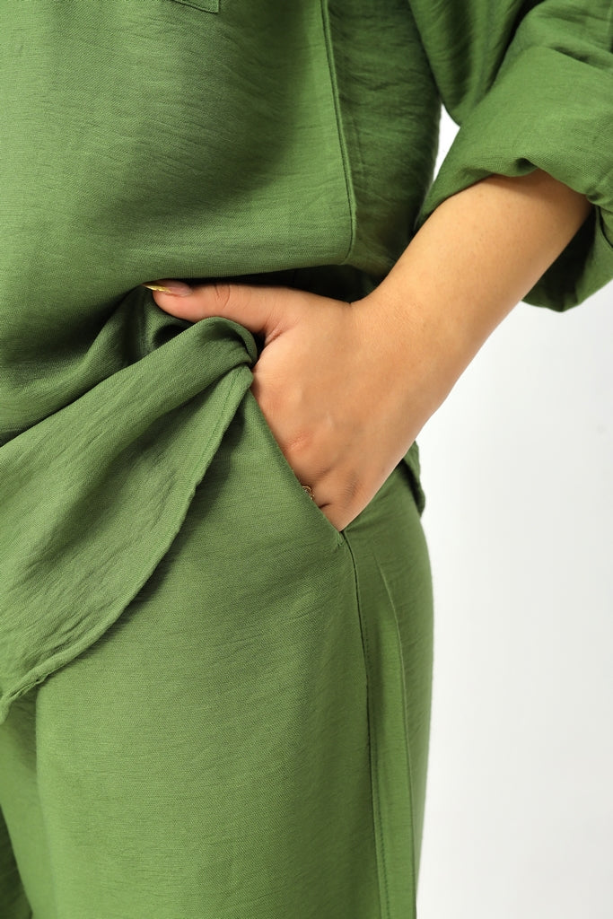 Olive Green Co-Ord Set