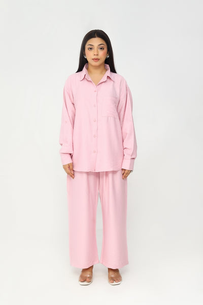 Petal Pink Relaxed Co-Ord Set