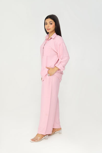 Petal Pink Relaxed Co-Ord Set