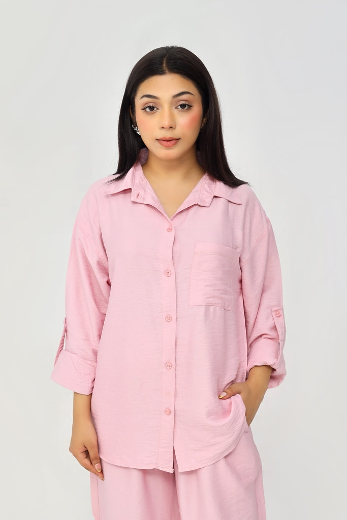 Petal Pink Relaxed Co-Ord Set