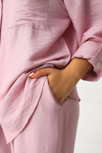 Petal Pink Relaxed Co-Ord Set