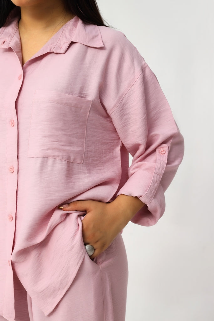 Petal Pink Relaxed Co-Ord Set