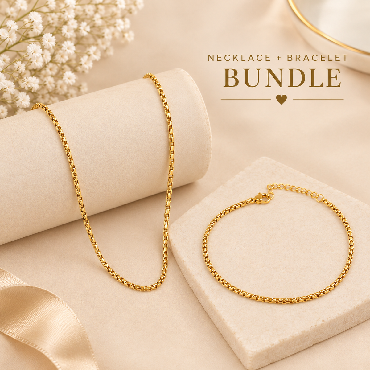 Gilded Core Chain & Bracelet