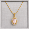 Quartz  Rose Necklace