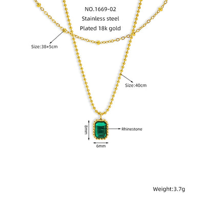 Double Émeraude Necklace