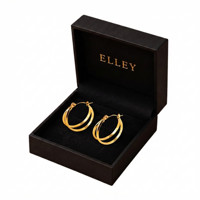 Gold Double-Hoop