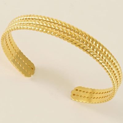 Sunset Weave Braided Cuff