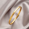 Nova Cut Gold Bangle