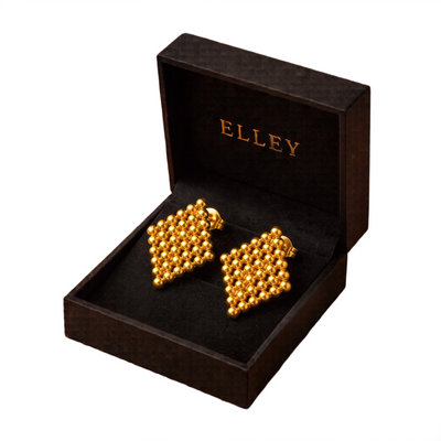 Gilded Lozenge Studs