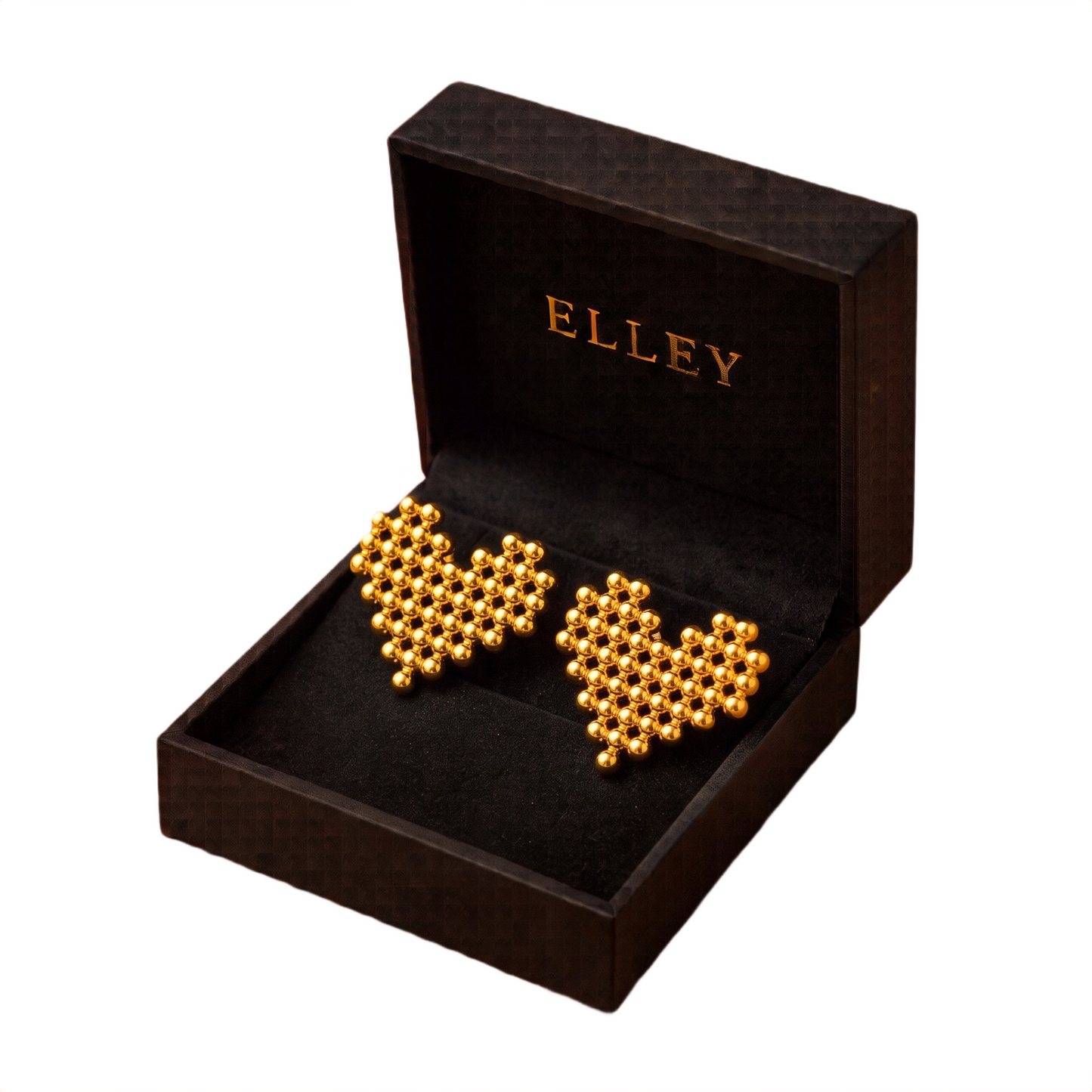 Cœur Perlé Studs