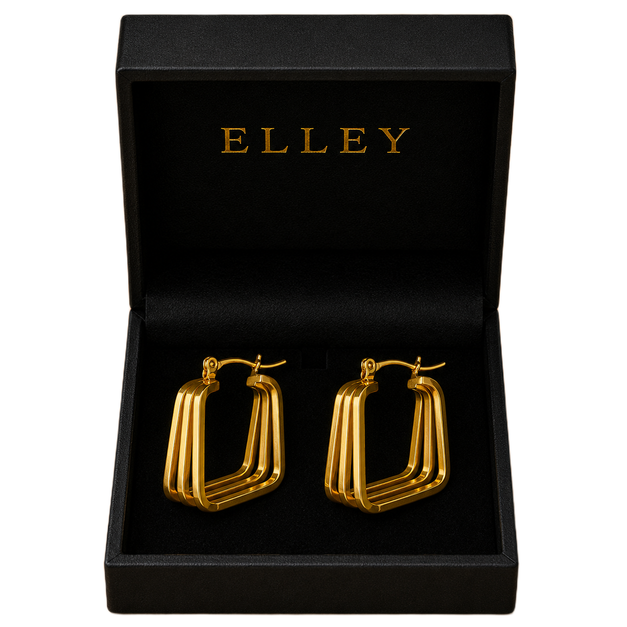 Ribbed Chevron Hoops