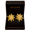 gold-tone starburst stud earrings