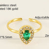 Green Tear Drop Halo