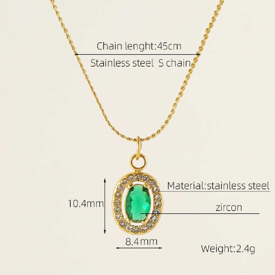 1. Emerald Royale Vintage Pendant Necklace