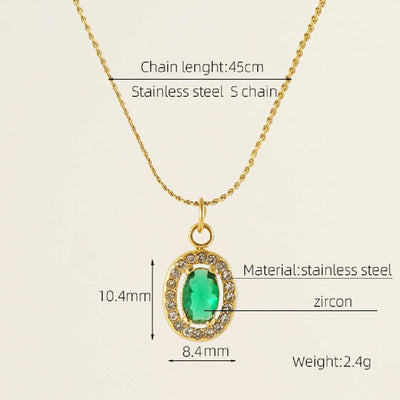 1. Emerald Royale Vintage Pendant Necklace