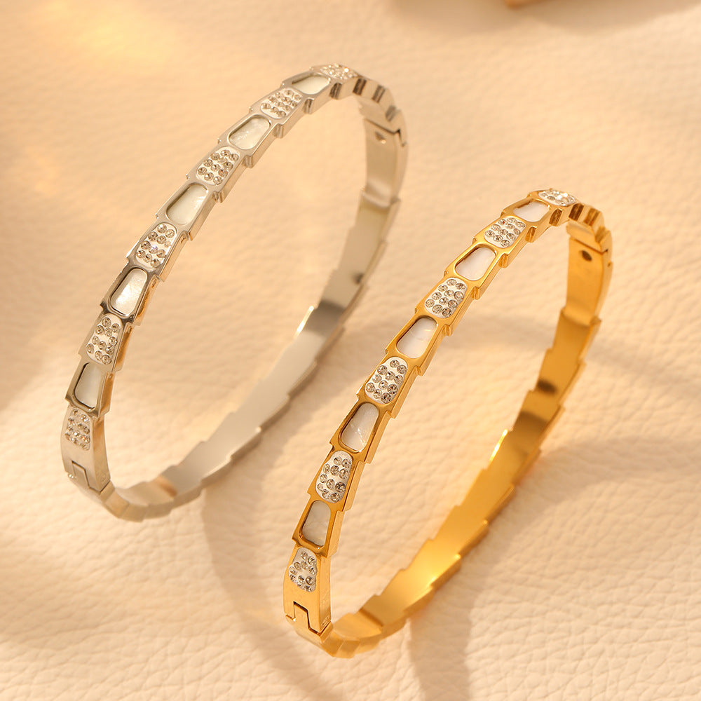 Celeste Crystal Link Bangle