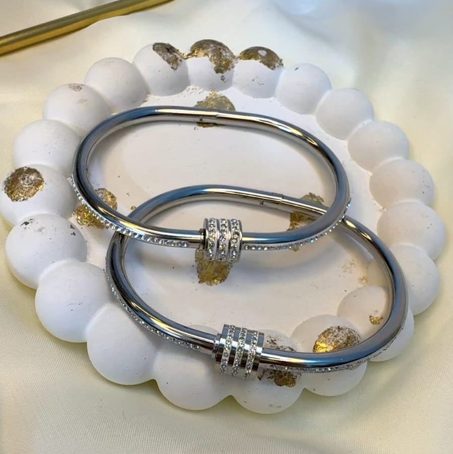 Luxe Triple Knot Crystal Bangle