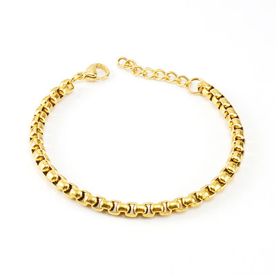 Chunky Gold Box Chain Bracelet