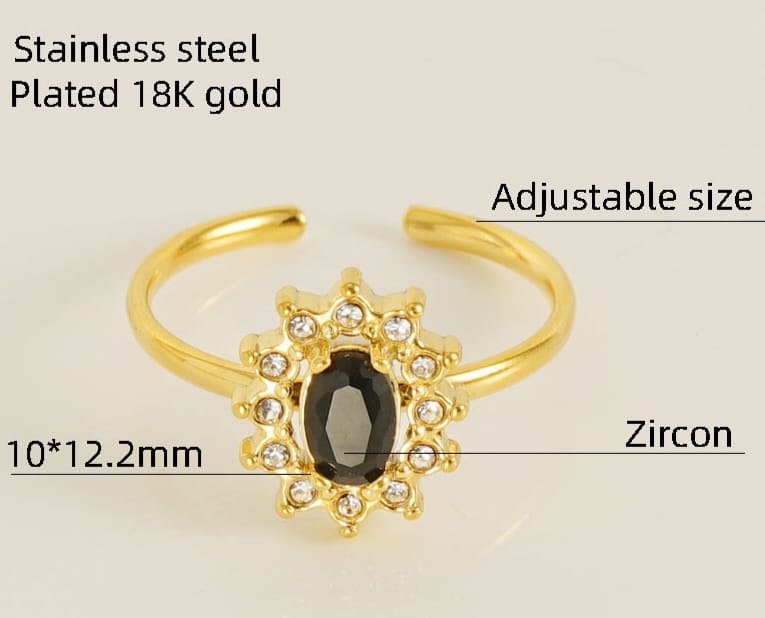 Midnight Drop Ring